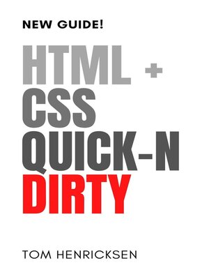 cover image of HTML+CSS Quick-n Dirty